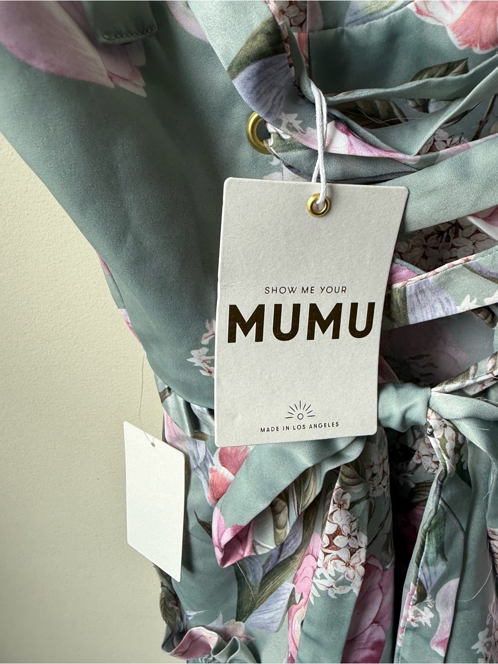 NWT SHOW ME YOUR MUMU Lady Corset Mini Dress Floral Coquette Garden Party L - Picture 6 of 6